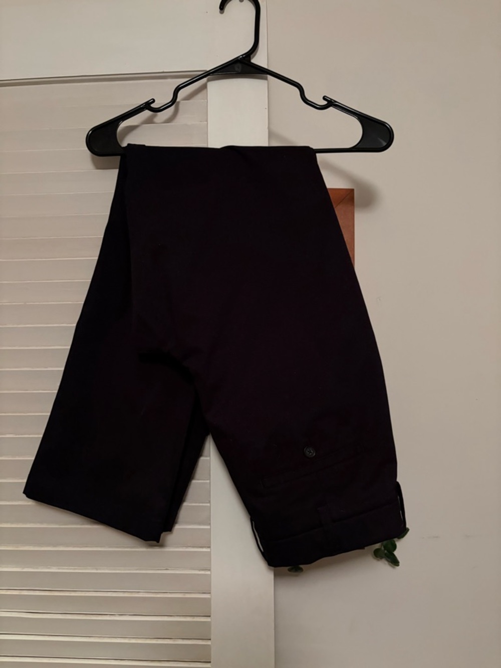 croft & barrow Black Garment with Blue Logo Trim